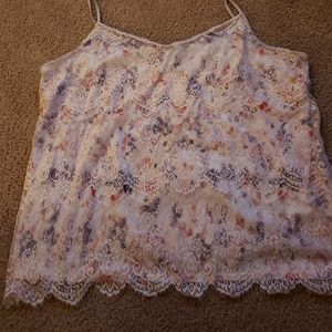 Lace Multicolored tank top